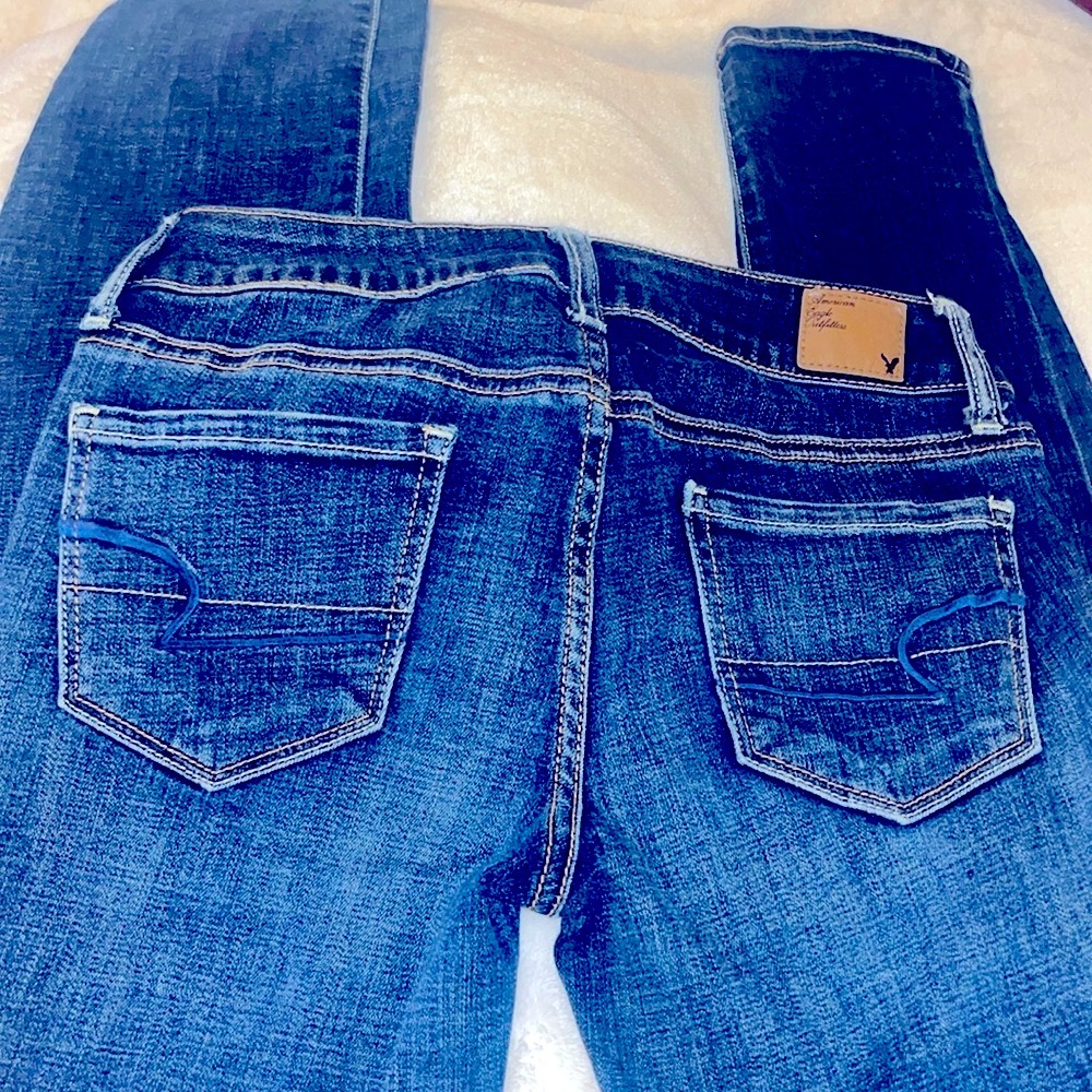 American Eagle Blue Denim Skinny Jeans wome size 2